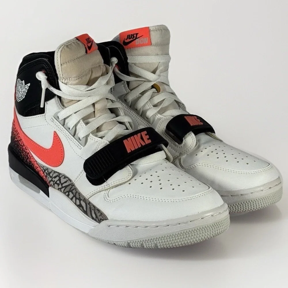 Air Jordan Legacy 312 NRG‎ AQ4160 108 White Hot Lava High Top Mens Size 12